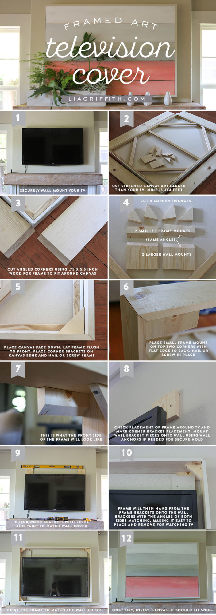 DIY Artwork TV Cover - Lia Griffith