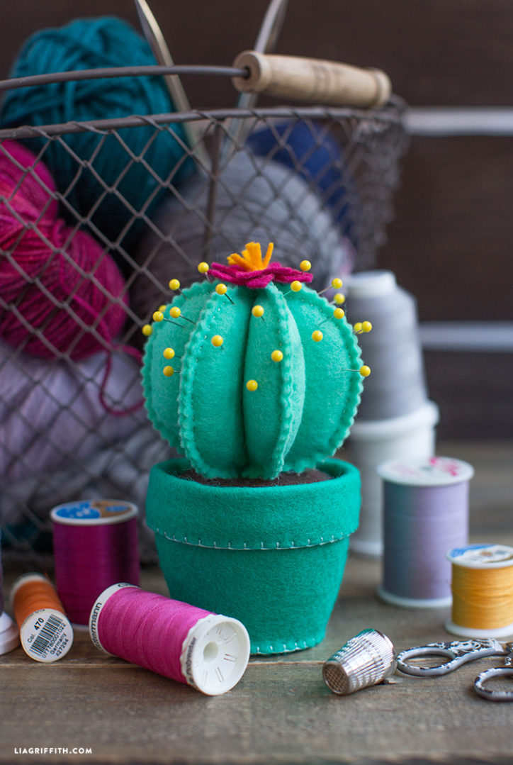 How to Make a Felt Cactus Pincushion Lia Griffith