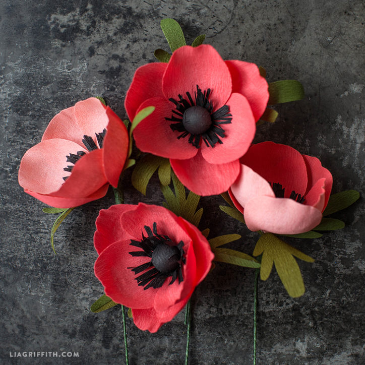 How to Make Crepe Paper Anemone Flowers (Video)