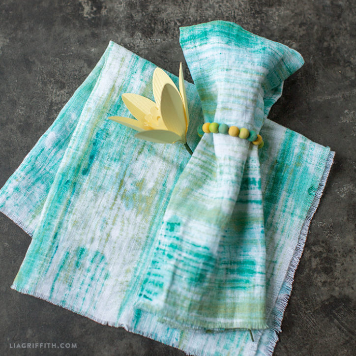 Lia Griffith Hand Painted Linen Napkins