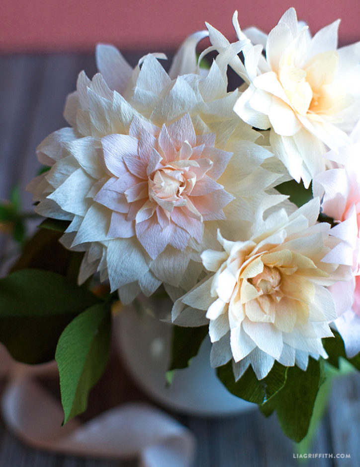 Lia Griffith Video Tutorial Crepe Paper Dahlias