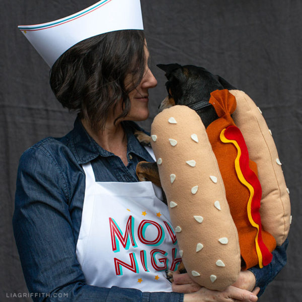 Cute DIY Hot Dog Costume for Halloween Lia Griffith