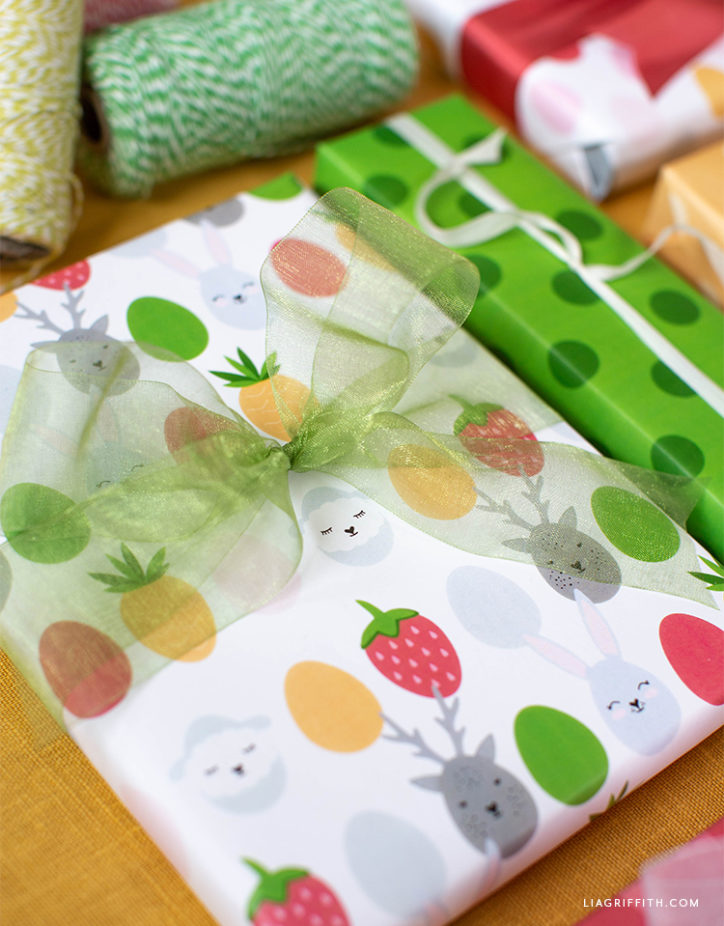 Cute Easter Gift Wrap You Can Print &Amp; Cut At Home - Lia Griffith