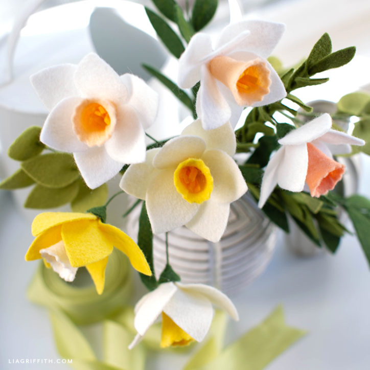 Lia Griffith Felt Daffodil