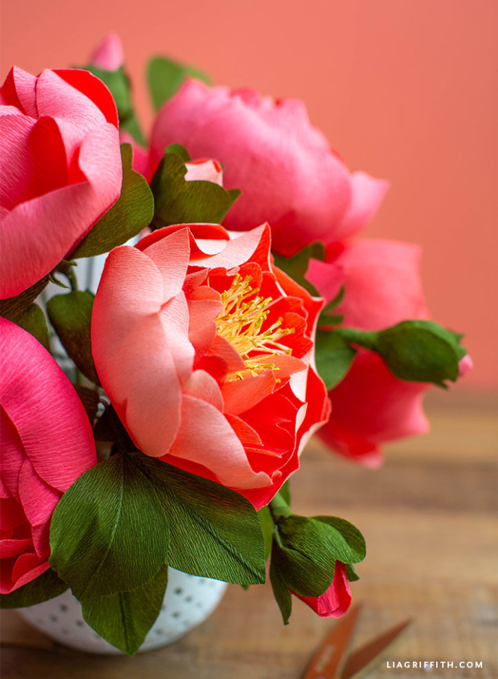 Lia Griffith Video Tutorial Crepe Paper Peony Flower Kit