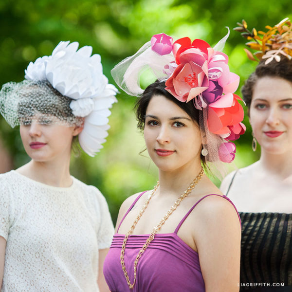 Paper Flower Kentucky Derby Fascinators Lia Griffith