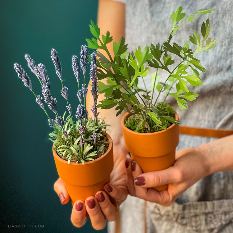 Frosted Paper Herbs Template & Tutorial Lia Griffith