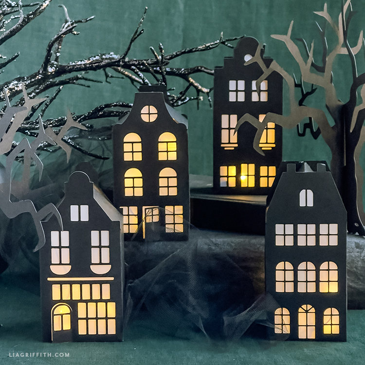 Papercut Canal House Luminaries for Halloween