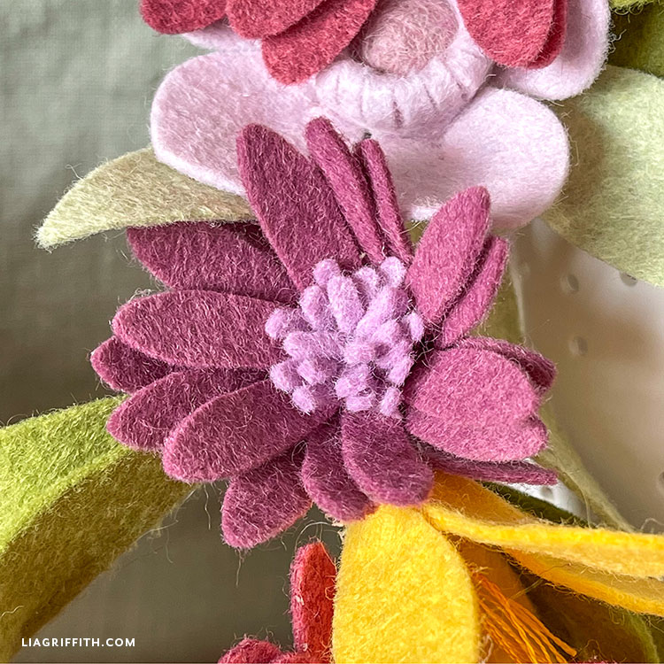 Lia Griffith Felt Floral Spring Garland